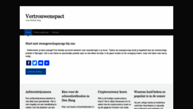 What Vertrouwenspact.nl website looked like in 2019 (4 years ago)