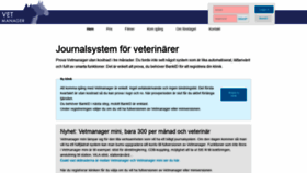 What Vetmanager.se website looked like in 2019 (4 years ago)