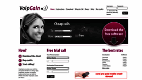 What Voipgain.com website looked like in 2019 (4 years ago)
