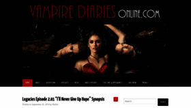 What Vampire-diaries.net website looked like in 2019 (4 years ago)