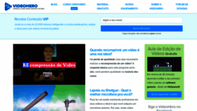 What Videohero.com.br website looked like in 2019 (4 years ago)
