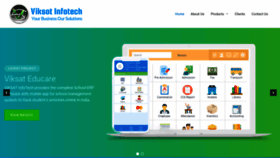 What Viksatinfotech.com website looked like in 2019 (4 years ago)