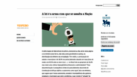 What Vespeiro.com website looked like in 2019 (6 years ago)