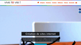 What Vivelavie.fr website looked like in 2019 (4 years ago)