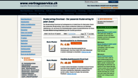 What Vertragsservice.ch website looked like in 2019 (4 years ago)