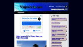 What Viajes2x1a.com website looked like in 2019 (4 years ago)