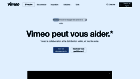 What Vimeo.fr website looked like in 2019 (4 years ago)