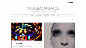 What Voice-maniacs.com website looked like in 2019 (4 years ago)