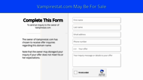 What Vampirestat.com website looked like in 2019 (4 years ago)