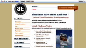 What Vernon-encheres.fr website looked like in 2019 (4 years ago)