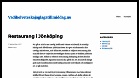 What Vadihelveteskajaglagatillmiddag.nu website looked like in 2019 (4 years ago)