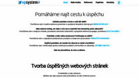 What Vpsystem.cz website looked like in 2019 (4 years ago)