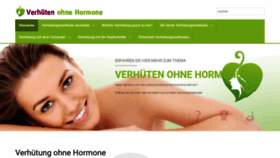 What Verhueten-ohne-hormone.de website looked like in 2019 (4 years ago)