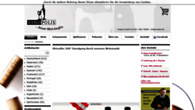 What Vinopolis.de website looked like in 2019 (4 years ago)