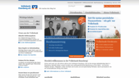 What Volksbankeisenberg.de website looked like in 2019 (4 years ago)