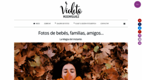What Violetarodriguez.com website looked like in 2019 (4 years ago)