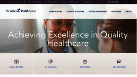 What Valleyhealthsys.com website looked like in 2019 (4 years ago)