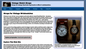 What Vintagewatchstraps.com website looked like in 2019 (4 years ago)