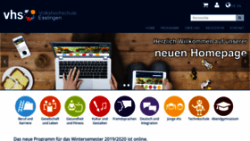 What Vhs-esslingen.de website looked like in 2019 (4 years ago)