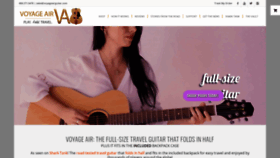 What Voyageairguitar.com website looked like in 2019 (4 years ago)