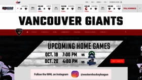 What Vancouvergiants.com website looked like in 2019 (4 years ago)