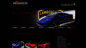 What V8eclassicos.com.br website looked like in 2019 (4 years ago)