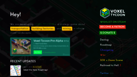 What Voxeltycoon.xyz website looked like in 2019 (4 years ago)