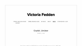 What Victoriafedden.com website looked like in 2019 (4 years ago)