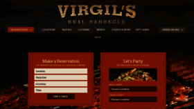 What Virgilsbbq.com website looked like in 2019 (4 years ago)