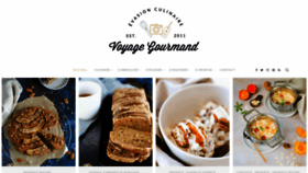 What Voyagegourmand.fr website looked like in 2019 (4 years ago)