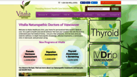 What Vitaliahealthcare.ca website looked like in 2019 (4 years ago)