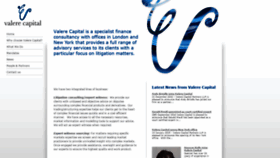 What Valere-capital.com website looked like in 2019 (4 years ago)