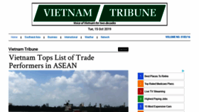 What Vietnamtribune.com website looked like in 2019 (4 years ago)