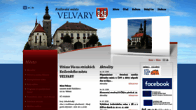 What Velvary.cz website looked like in 2019 (4 years ago)