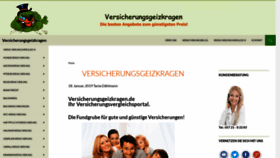 What Versicherungsgeizkragen.de website looked like in 2019 (4 years ago)