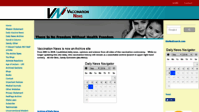 What Vaccinationnews.com website looked like in 2019 (5 years ago)