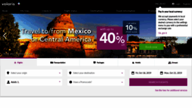 What Volaris.com website looked like in 2019 (4 years ago)
