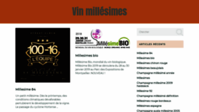 What Vin-millesimes.com website looked like in 2019 (4 years ago)