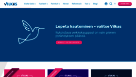 What Vilkas.fi website looked like in 2019 (4 years ago)