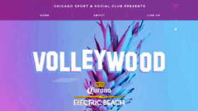 What Volleywoodchicago.com website looked like in 2019 (4 years ago)