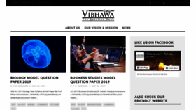 What Vibhawa.com website looked like in 2019 (4 years ago)