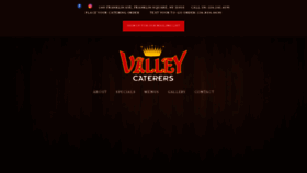 What Valleycaterers.com website looked like in 2019 (4 years ago)