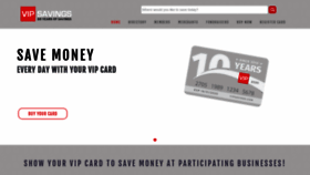 What Vipsavings.com website looked like in 2019 (4 years ago)