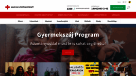 What Voroskereszt.hu website looked like in 2019 (4 years ago)