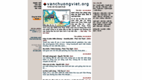 What Vanchuongviet.org website looked like in 2019 (4 years ago)