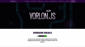 What Vorlonjs.io website looked like in 2019 (6 years ago)