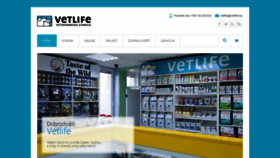 What Vetlife.ba website looked like in 2019 (4 years ago)