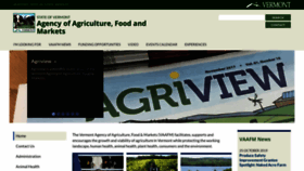 What Vermontagriculture.com website looked like in 2019 (4 years ago)