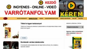 What Varrasoktatas.hu website looked like in 2019 (4 years ago)