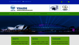 What Visaide.com website looked like in 2019 (4 years ago)